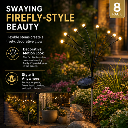 🔥 52% OFF Summer Limited Offer 🌿 Outdoor Solar Firefly Lights