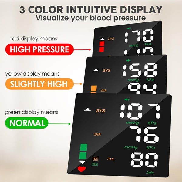 LUMIVO™ Wrist Blood Pressure Monitor – LED Display, Adjustable, Health Tracking