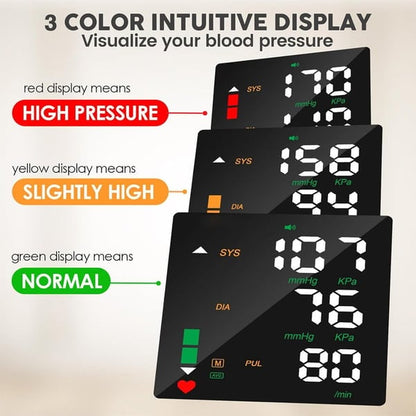 LUMIVO™ Wrist Blood Pressure Monitor – LED Display, Adjustable, Health Tracking